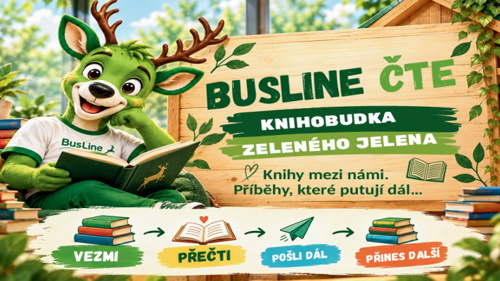 STARTUJEME PROJEKT KNIHOBUDKA ZELENÉHO JELENA aneb BUSLINE ČTE